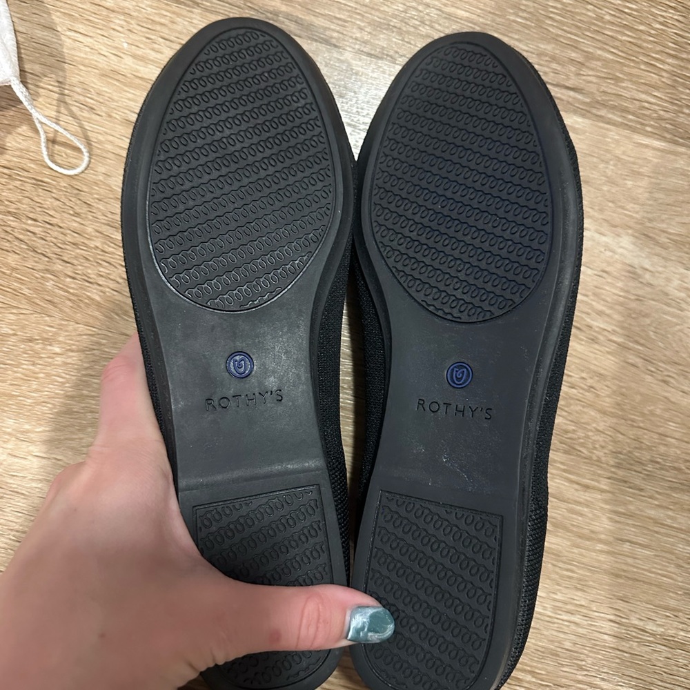 Rothy's Black and Blue Women's Flats - Picture 2 of 4
